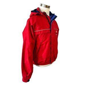Patagonia Americas Cup Hooded Jacket Coat Size S Red Full Zip  Vintage 1992